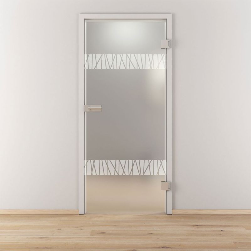 Novadoors Glasdrehtür NOVA 550 mattiert 83,4 x 197,2 cm Rechts