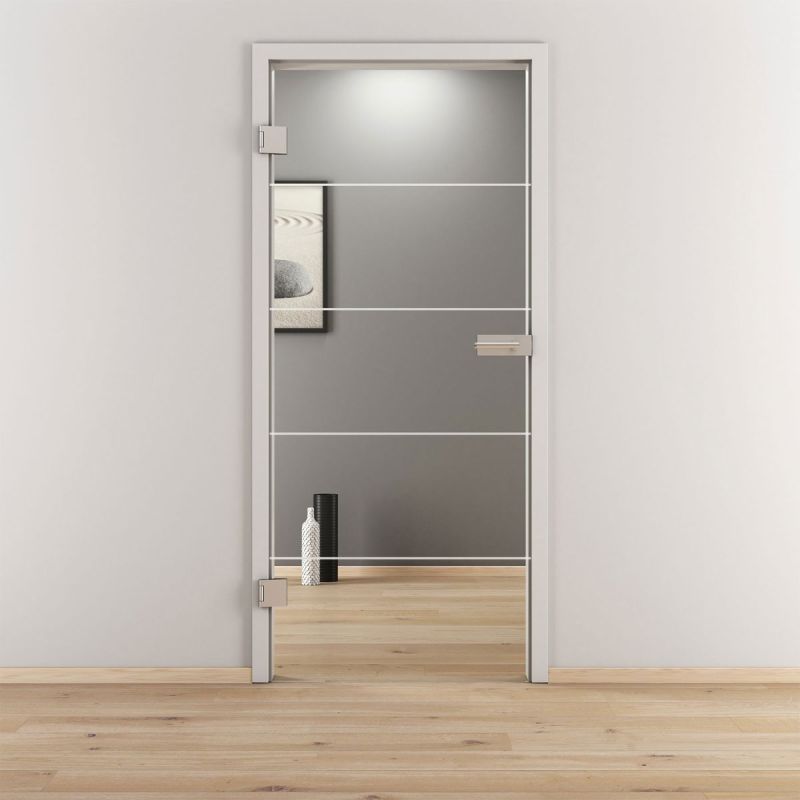 Novadoors Glasdrehtür NOVA 582 klar 70,9 x 197,2 cm Links