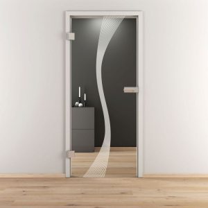 Novadoors Glasdrehtür NOVA 583 klar 70,9 x 197,2 cm Links