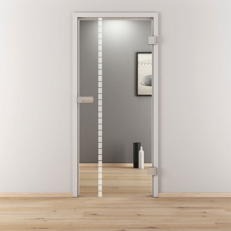 Novadoors Glasdrehtür NOVA 598 klar 70,9 x 197,2 cm Rechts