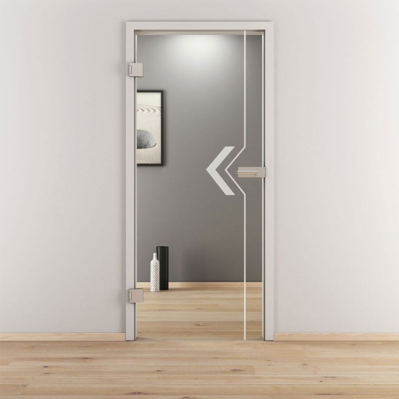 Novadoors Glasdrehtür NOVA 599 klar 70,9 x 197,2 cm Links