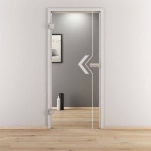 Novadoors Glasdrehtür NOVA 599 klar 83,4 x 197,2 cm Links