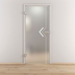 Novadoors Glasdrehtür NOVA 599 mattiert 83,4 x 197,2 cm Links