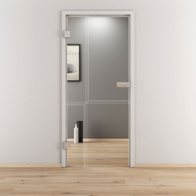 Novadoors Glasdrehtür NOVA 610 klar 83,4 x 197,2 cm Links