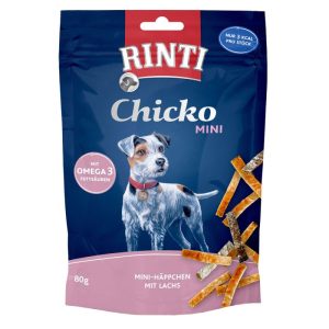 Rinti Snack Chicko Mini Häppchen Lachs 80g Rinti Snack Chicko Mini Häppchen Lachs 80g