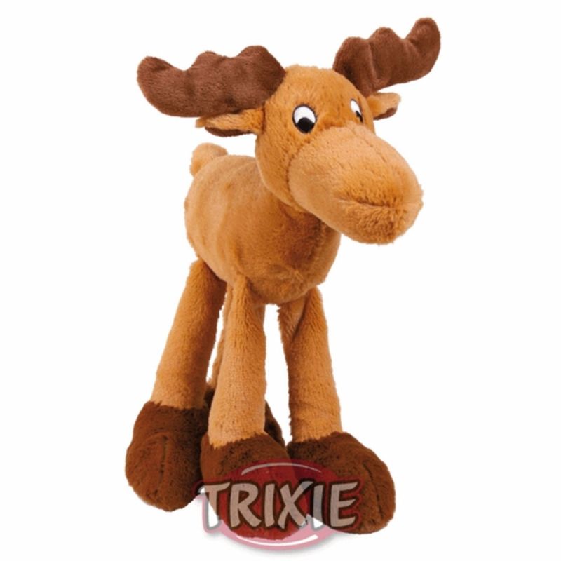 Trixie Plüsch Elch mit Squeaker 30cm