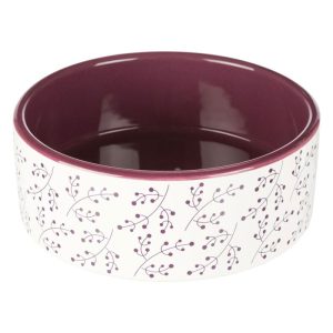 Trixie Napf Keramik weiß/beere 0,8l/ø16cm Trixie Napf Keramik weiß/beere 0,8l/ø16cm