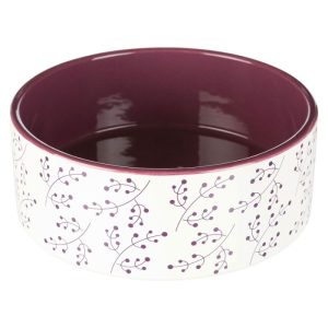 Trixie Napf Keramik weiß/beere 1,4l/ø 20cm Trixie Napf Keramik weiß/beere 1,4l/ø 20cm