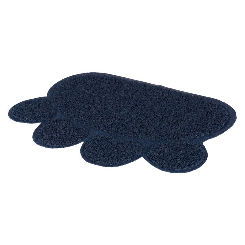 Trixie Toiletten Vorleger PVC Pfote blau 60×45cm