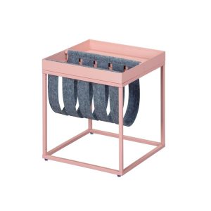 Inter Link Magazinständer „Club NY“, rosa-grau, 35x40x35 cm Inter Link Magazinständer „Club NY“, rosa-grau, 35x40x35 cm