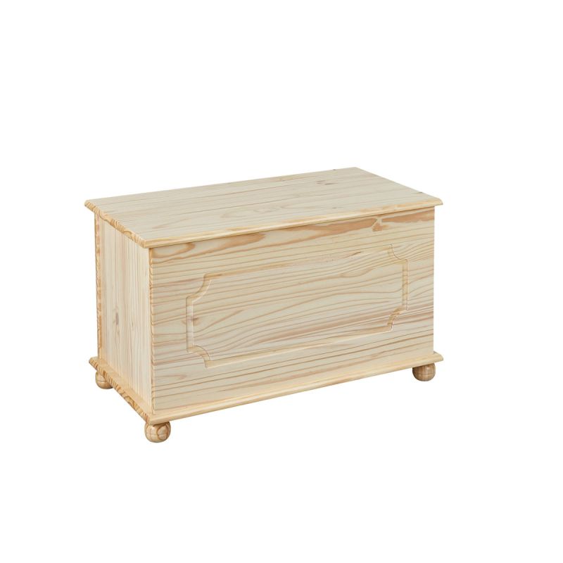 Inter Link Massivholztruhe „Emel“, farblos lackiert, 89x53x47 cm