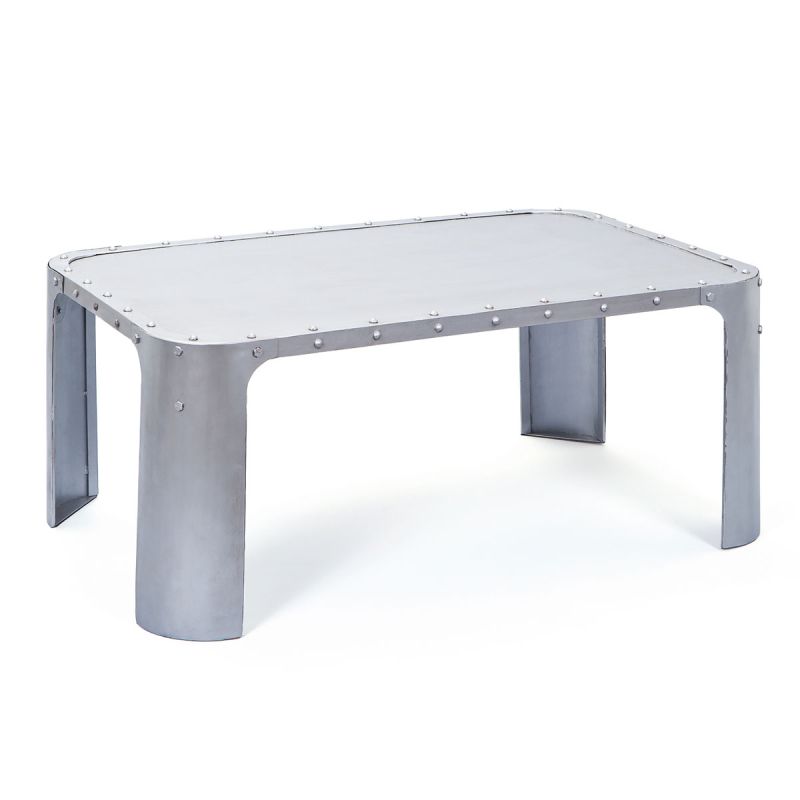 Inter Link Couchtisch „Gormur“, antik silber, 110x45x70 cm