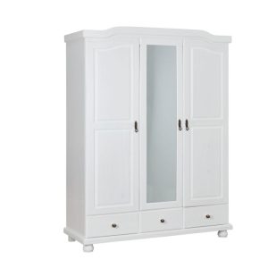 Inter Link Bauernschrank „Kappl“, weiß, 3-trg., mit 3 Schubladen, 150x198x56 cm Inter Link Bauernschrank „Kappl“, weiß, 3-trg., mit 3 Schubladen, 150x198x56 cm
