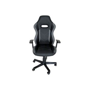 Inter Link Drehstuhl „Myhomi“, schwarz grau, 65×118,5×63 cm