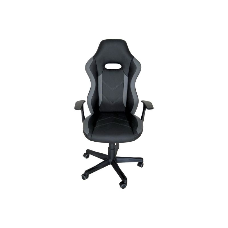 Inter Link Drehstuhl „Myhomi“, schwarz grau, 65x118,5x63 cm