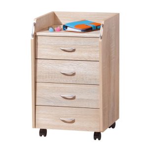 Inter Link Rollcontainer „Novi“, Sonoma Eiche, 65x40x36 cm Inter Link Rollcontainer „Novi“, Sonoma Eiche, 65x40x36 cm