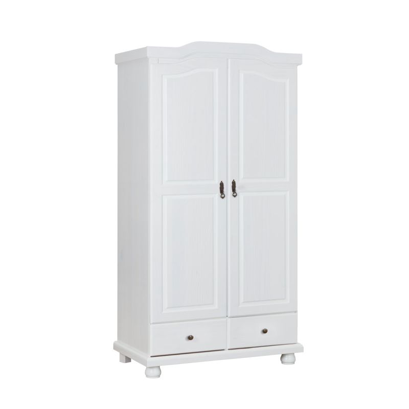 Inter Link Bauernschrank „Reutte“, weiß, 2-trg., mit 2 Schubladen, 104x198x56 cm