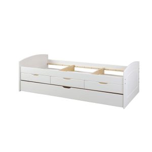 Inter Link Funktionsbett „Rieka“, 90×200 cm, weiß lackiert Inter Link Funktionsbett „Rieka“, 90×200 cm, weiß lackiert