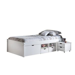 Inter Link Funktionsbett „Till“, 90×200 cm, weiß, mit Rost Inter Link Funktionsbett „Till“, 90×200 cm, weiß, mit Rost