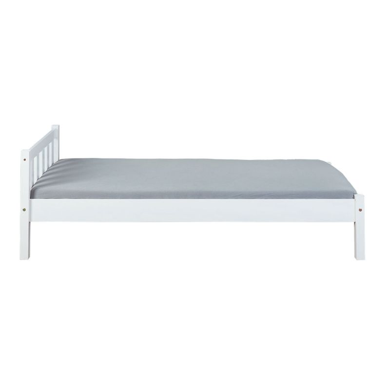 Inter Link Bett „Vilmar“, 98x70x210 cm, weiß lackiert, ohne Lattenrost