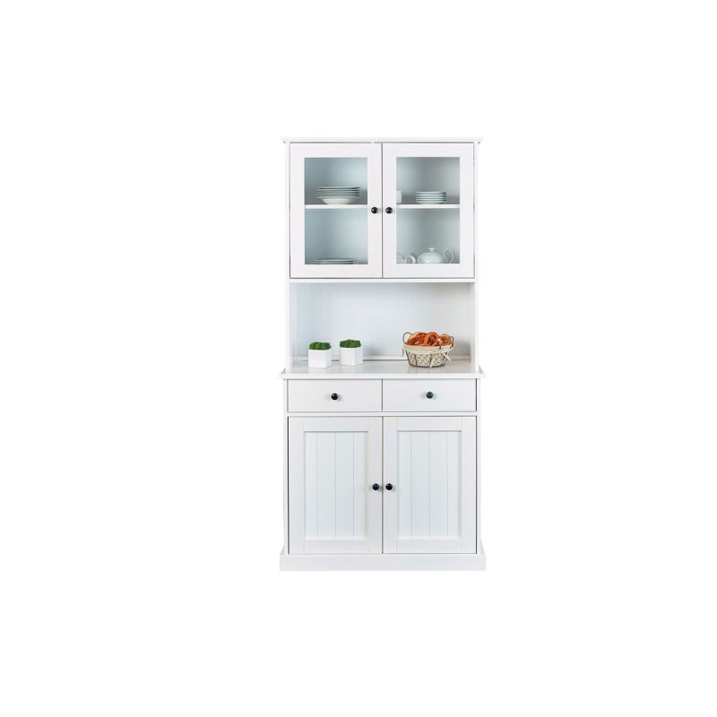 Inter Link FSC Buffet „Westerland - 55.1.“, weiß, Griff schwarz, 90x191x45 cm
