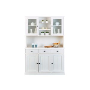 Inter Link FSC Buffet „Westerland – 56.1.“, weiß, Griff schwarz, 131x191x45 cm Inter Link FSC Buffet „Westerland – 56.1.“, weiß, Griff schwarz, 131x191x45 cm