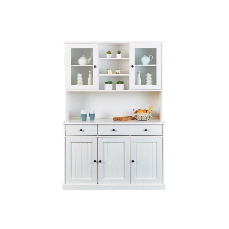 Inter Link FSC Buffet „Westerland - 56.1.“, weiß, Griff schwarz, 131x191x45 cm