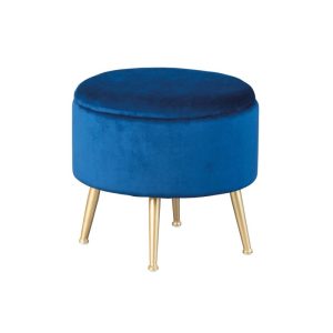 Inter Link Hocker „Willandra“, blau, 41x38x41 cm Inter Link Hocker „Willandra“, blau, 41x38x41 cm