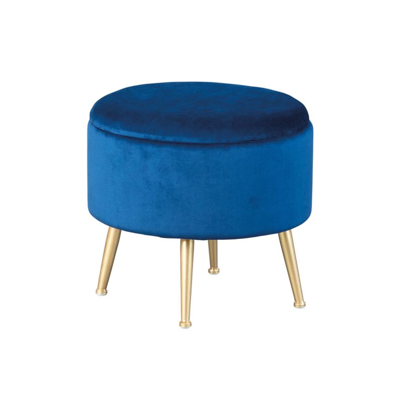 Inter Link Hocker „Willandra“, blau, 41x38x41 cm