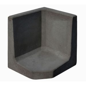 Diephaus  L-Stein-Ecke anthrazit 50 x 50 x 50 x 7 cm