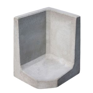 Diephaus  L-Stein-Ecke grau 60 x 40 x 40 x 7 cm