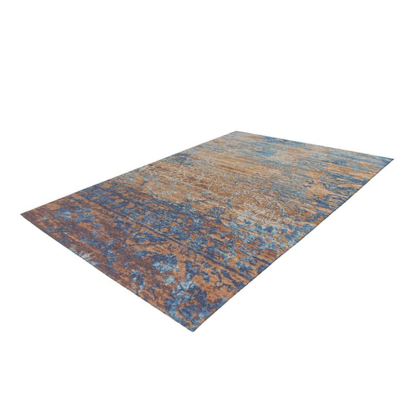 Jacquard-Teppich „Blaze 600“, blau/beige