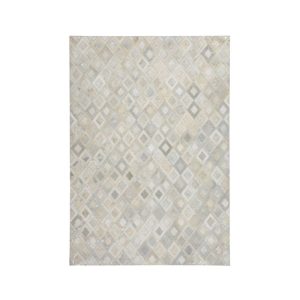 Lederteppich „Spark 110“, grau/silber Lederteppich „Spark 110“, grau/silber