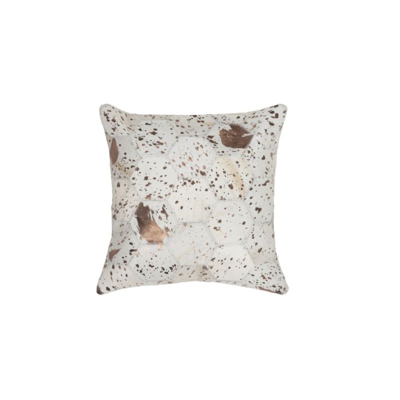 Kissen „Spark Pillow 210“, elfenbein/Chrom