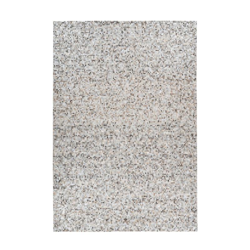 Lederteppich „Finish 100“, grau/silber