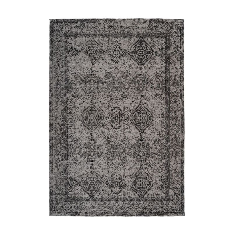Jacquard-Teppich Iglesia 300 grau/schwarz