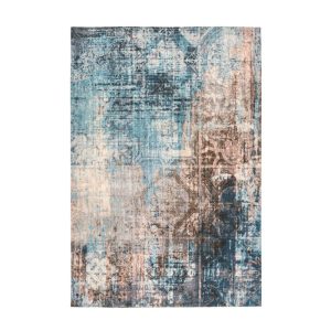 Flachflorteppich „Indiana 300“, blau/braun Flachflorteppich „Indiana 300“, blau/braun