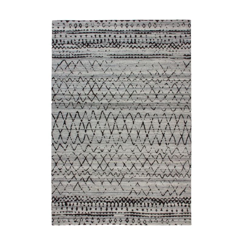 Jacquard-Teppich „Phoenix 113“, natur/grau