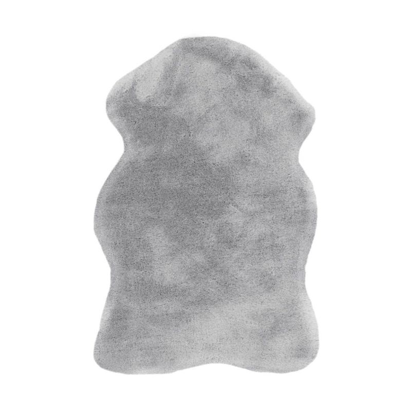 Hochflorteppich „Rabbit Sheepskin 200“, grau/blau