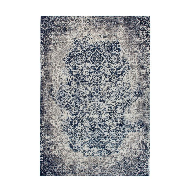 Flachflorteppich „River 140“, grau/multi