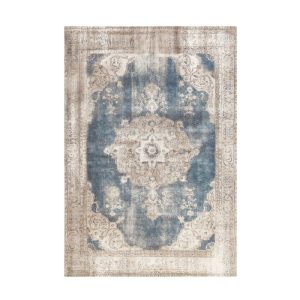 Kurzflorteppich „Vintage 8400“, creme/blau Kurzflorteppich „Vintage 8400“, creme/blau