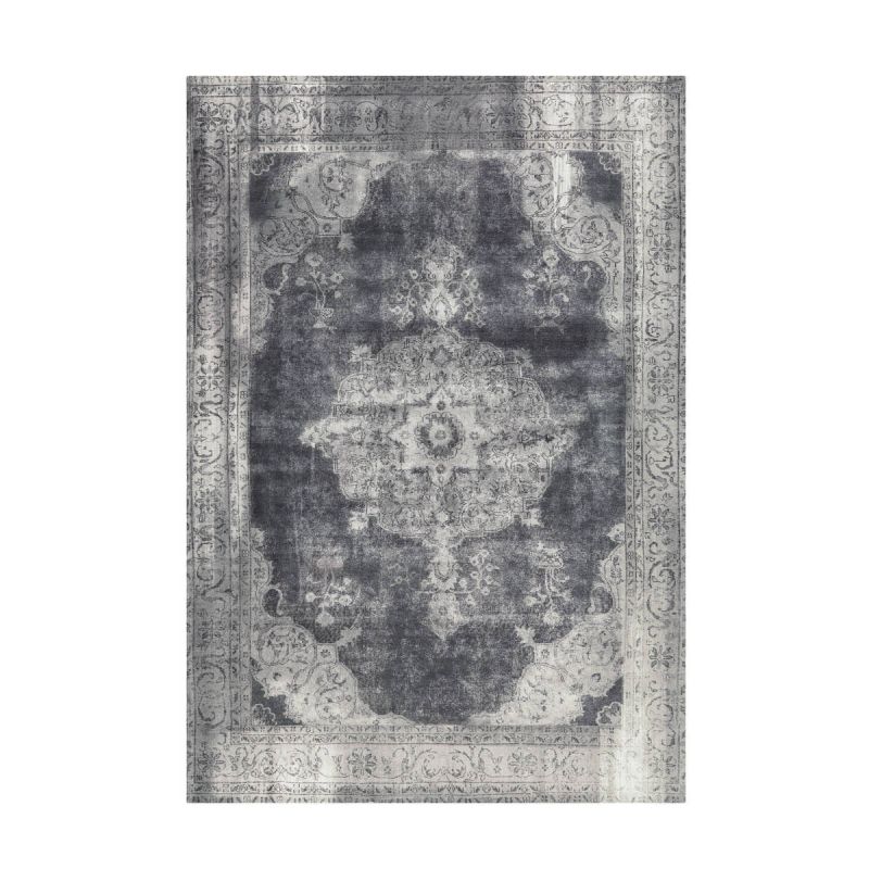 Kurzflorteppich Vintage 8400 grau