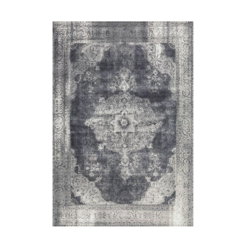 Kurzflorteppich „Vintage 8400“, grau