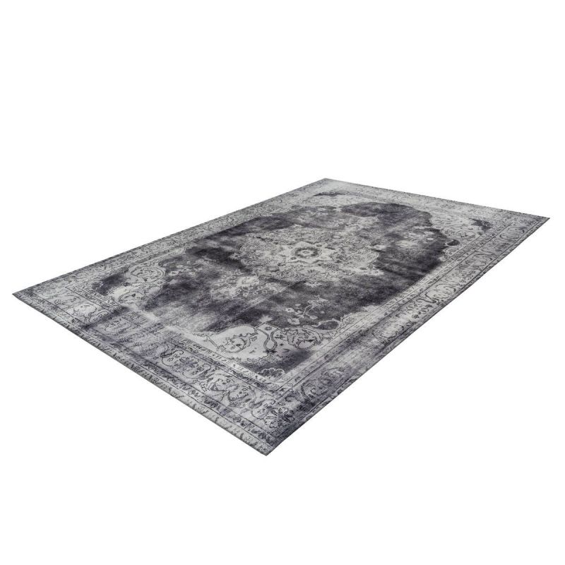 Kurzflorteppich „Vintage 8400“ Hellgrau