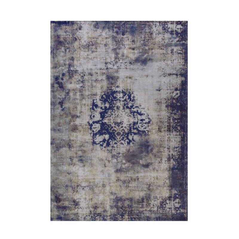 Kurzflorteppich Vintage 8403 blau