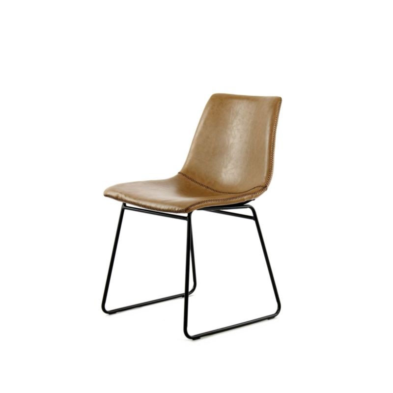 Stuhl „Caila 110“, 2er-Set, hellbraun