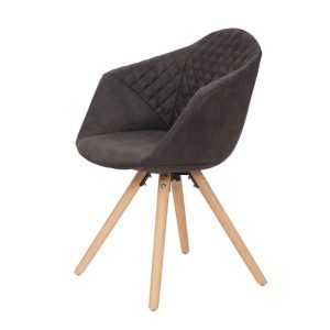 Stuhl „Chadwick 110“, 2er-Set, schwarz/braun Stuhl „Chadwick 110“, 2er-Set, schwarz/braun