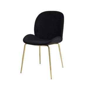 Stuhl „Charlize 110“, 2er-Set, schwarz/Messing Stuhl „Charlize 110“, 2er-Set, schwarz/Messing