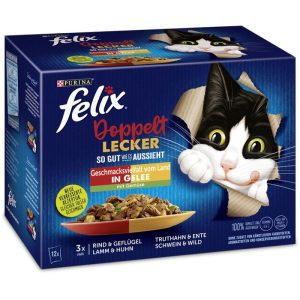 Felix „So gut wie es aussieht“ Doppelt lecker vom Land, Bohnen, 12x85g, Portionsbeutel Felix „So gut wie es aussieht“ Doppelt lecker vom Land, Bohnen, 12x85g, Portionsbeutel