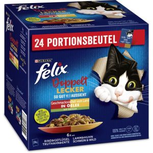 Felix „So gut wie es aussieht“ Doppelt lecker vom Land, Bohnen, 24x85g, Portionsbeutel Felix „So gut wie es aussieht“ Doppelt lecker vom Land, Bohnen, 24x85g, Portionsbeutel